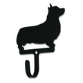 Village Wrought Iron Village Wrought Iron WH-360-S Corgi Wall Hook - Small WH-360-S